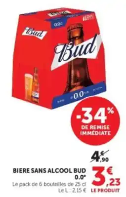 Hyper U Bud Biere sans alcool offre