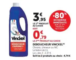 Hyper U Vinckel Déboucheur Chrono offre