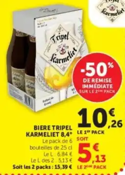 Hyper U Tripel Karmeliet offre