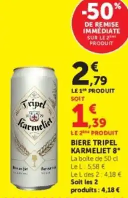 Hyper U Tripel Karmeliet offre