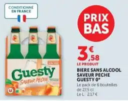 Hyper U Guesty Bière sans alcool offre