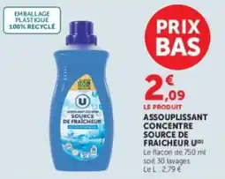 Hyper U U Assouplissant concentré offre