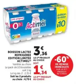 Hyper U Actimel offre