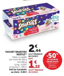 Hyper U Smarties Yaourt offre
