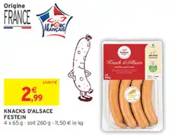 Intermarché Contact FESTEIN Knacks d'Alsace offre