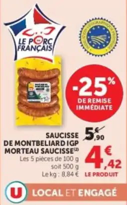 Hyper U Morteau Saucisse offre