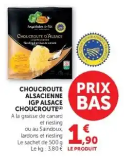 Hyper U Angathelen & Fils Choucroute d'Alsace offre