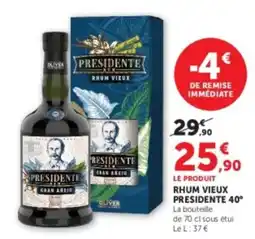Hyper U PRESIDENTE RHUM VIEUX offre