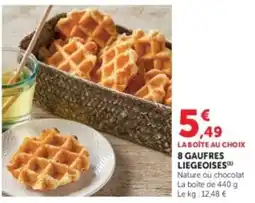Hyper U GAUFRES LIEGEOISES offre