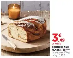 Hyper U Brioche aux noisettes offre