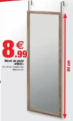 Bazarland FIRST Miroir de porte offre