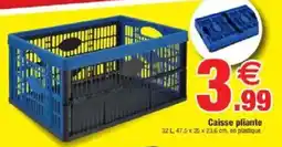 Bazarland Caisse pliante offre