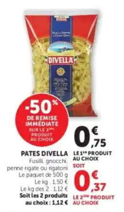 Hyper U DIVELLA Pates offre