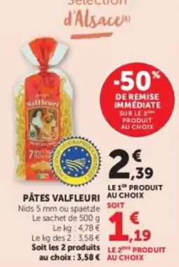 Hyper U VALFLEURI PÂTES offre