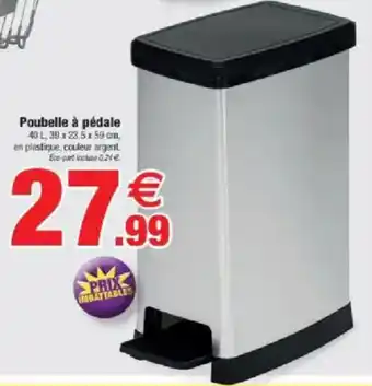 Poubelle à pédale