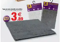 Bazarland B Tapis de bain chenille microfibre offre