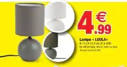 Bazarland LOULA Lampe offre