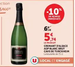 Hyper U Cave de Turckheim Crémant d'Alsace offre