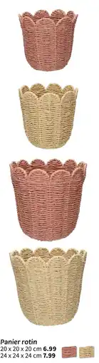 Wibra Panier rotin offre