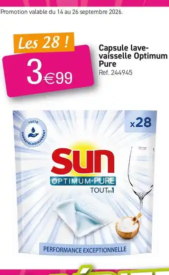 Sun - capsule lave- vaisselle optimum pure