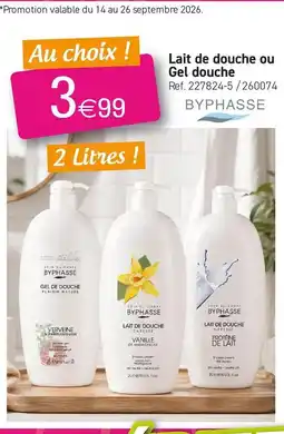 Kandy Byphasse - lait de douche ou gel douche offre
