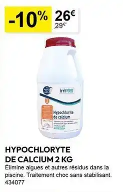 Hypochloryte de calcium 2 kg