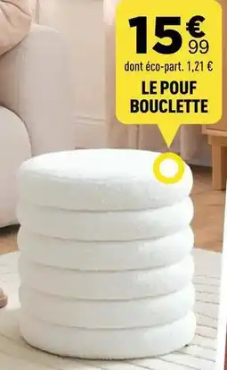 Centrakor Le pouf bouclette offre