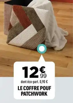 Centrakor Le coffre pouf patchwork offre