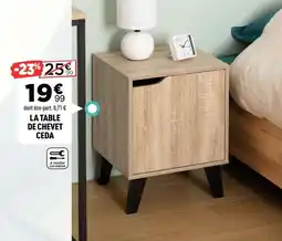 Centrakor La table de chevet ceda offre