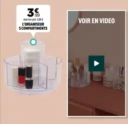 Centrakor L'organiseur 5 compartiments offre