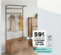 Centrakor Le vestiaire d'entree 3 en 1 jano offre