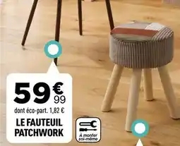 Centrakor Le fauteuil patchwork offre