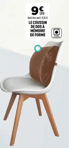 Centrakor Le coussin de dos a mémoire de forme offre