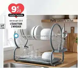 Centrakor Égouttoir 2 niveaux offre