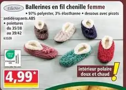 Norma Ballerines en fil chenille femme offre