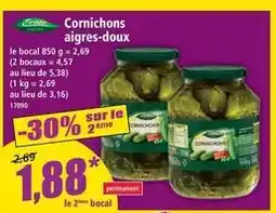 Norma Cornichons aigres-doux offre