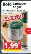 Norma Nola - cartouche de gaz offre