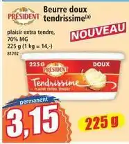 Norma Président - beurre doux tendrissime offre