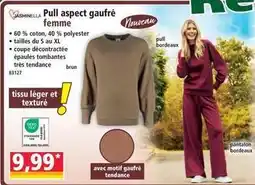 Norma Pull aspect gaufre femme offre