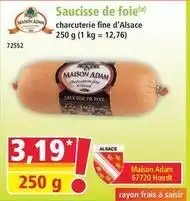 Norma Adam - saucisse de foie offre