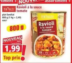 Norma Ravioli à la sauce tomate offre