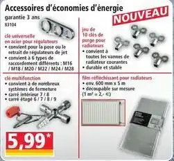 Norma Accessoires d'economies d'energie offre