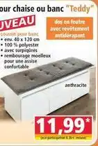 Norma Pour chaise ou banc teddy offre