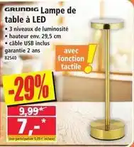 Norma Grundig - lampe de table à led offre