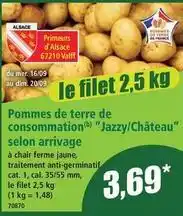 Norma Pommes de terre de consommation jazzy/château selon arrivage offre