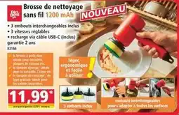 Norma Facile - brosse de nettoyage sans fil 1200 mah offre