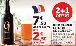 Hyper U La goudale - bière blonde la g offre