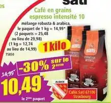 Norma Sati - café en grains espresso intensité 10 offre