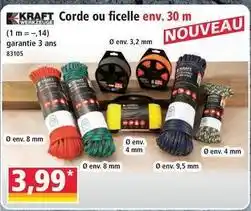 Norma Kraft - corde ou ficelle env. 30 m offre
