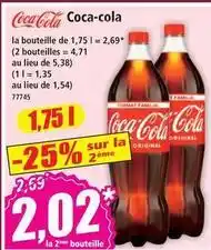 Norma Coca cola - la bouteille de 1,75 l offre